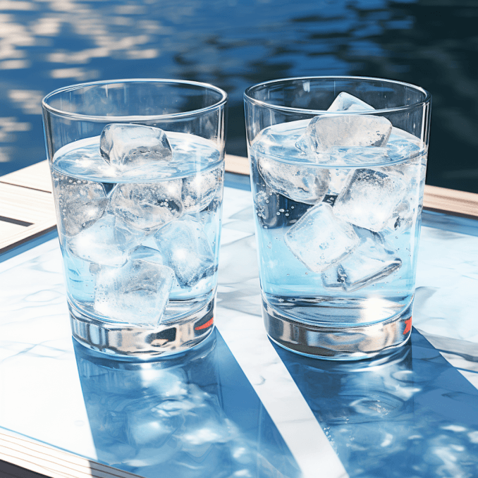 ice water after ice machine repair